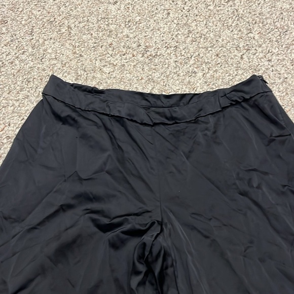 Eileen Fisher Black Side Zip Pants Sz Large Career Work Office Lagenlook - Picture 8 of 10